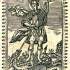 Св. Юрій Змієборець. Потекстова ілюстрація з Мінеї святкової й загальної (Почаїв, 1777).
